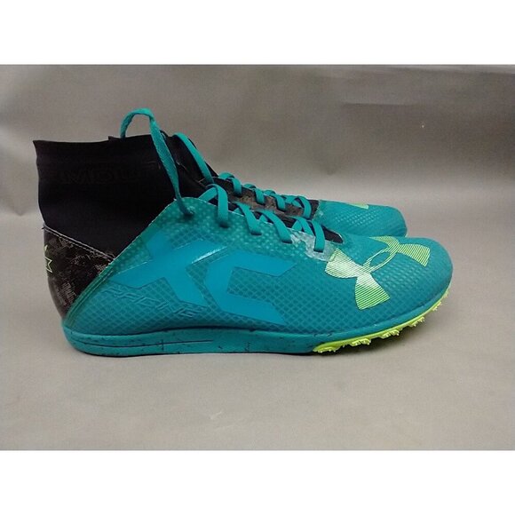 Under Armour Bandit XC Spikes Track Shoes Blue Black Mens 11.5 Sneakers Racing - Picture 9 of 16